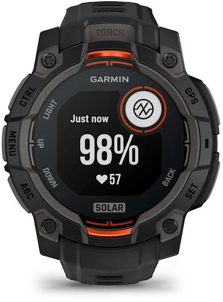 Смарт-годинник Garmin Instinct 3 Solar 45mm Black with Black Band 1405014 фото