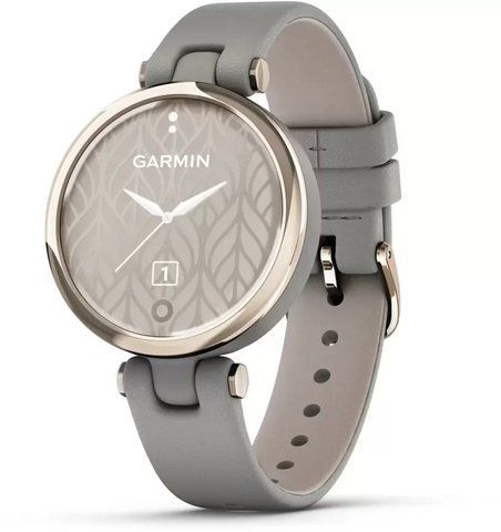 Смарт-часы Garmin Lily Classic Cream Gold Bezel with Braloba Gray Case and Italian Leather Band 1171381 фото