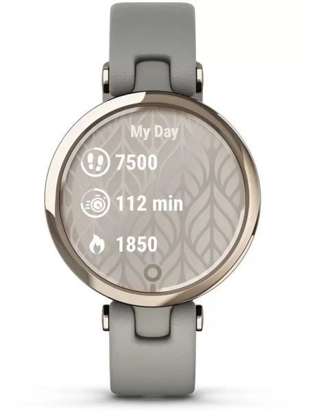 Смарт-часы Garmin Lily Classic Cream Gold Bezel with Braloba Gray Case and Italian Leather Band 1171381 фото