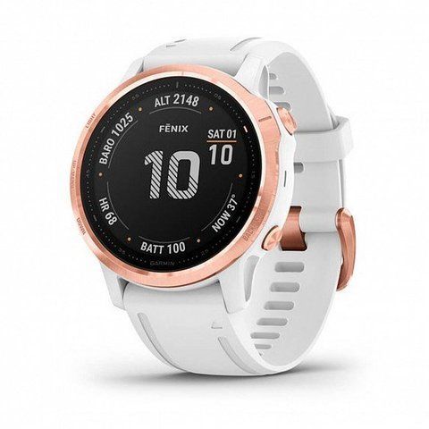 Смарт-годинник Garmin Fenix ​​6S Pro Rose Gold with White Band 563396 фото
