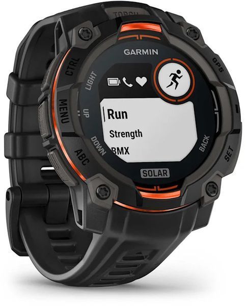 Смарт-годинник Garmin Instinct 3 Solar 45mm Black with Black Band 1405014 фото