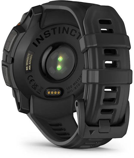 Смарт-годинник Garmin Instinct 3 Solar 45mm Black with Black Band 1405014 фото