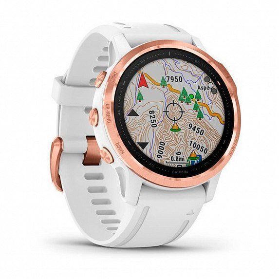 Смарт-годинник Garmin Fenix ​​6S Pro Rose Gold with White Band 563396 фото