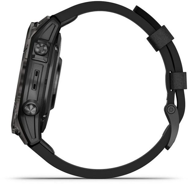 Смарт-годинник Garmin Epix Pro (Gen 2) 47mm Sapphire Carbon Grey DLC Titanium with Black Leather Band 1118724 фото