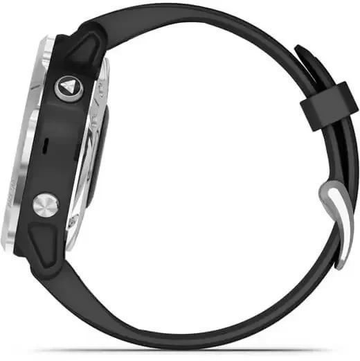 Смарт-часы Garmin Fenix 6S Solar Silver with Black Band 724010 фото