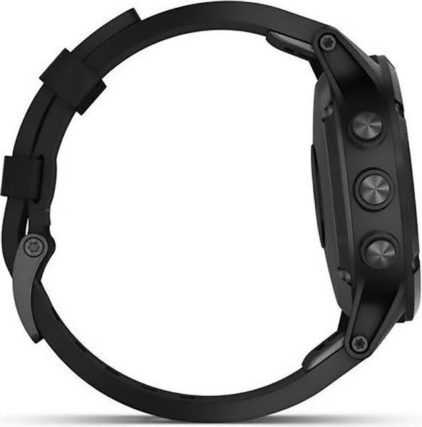 Смарт-часы Garmin Fenix 5 Plus Sapphire Black with Black Leather Band 688792 фото