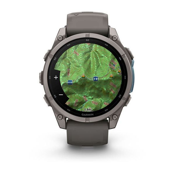 Смарт-часы Garmin Fenix 9 47mm Titanium with Pebble Gray Silicone Band (010-04762-00/01) 1482125 фото