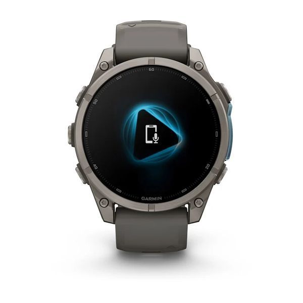 Смарт-часы Garmin Fenix 9 47mm Titanium with Pebble Gray Silicone Band (010-04762-00/01) 1482125 фото
