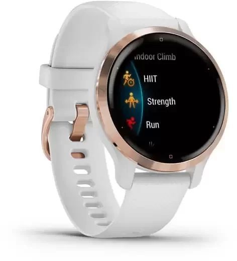 Смарт-годинник Garmin Venu 2S Rose Gold Stainless Steel Bezel with White Case and Silicone Band 815719 фото