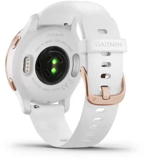 Смарт-годинник Garmin Venu 2S Rose Gold Stainless Steel Bezel with White Case and Silicone Band 815719 фото
