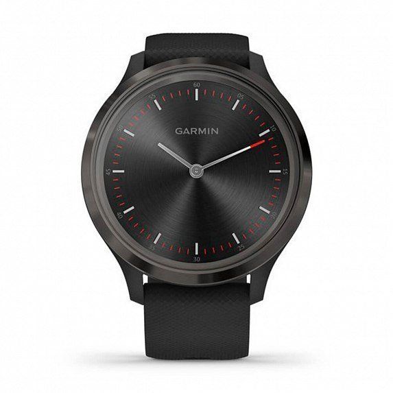 Смарт-годинник Garmin Vivomove 3 Slate Stainless Steel Bezel with Black Case and Silicone Band 587116 фото