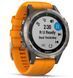 Смарт-часы Garmin Fenix 5 Plus Sapphire Titanium with Solar Flare Orange Band 755036 фото 2