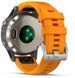 Смарт-часы Garmin Fenix 5 Plus Sapphire Titanium with Solar Flare Orange Band 755036 фото 5