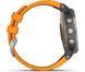 Смарт-часы Garmin Fenix 5 Plus Sapphire Titanium with Solar Flare Orange Band 755036 фото 7
