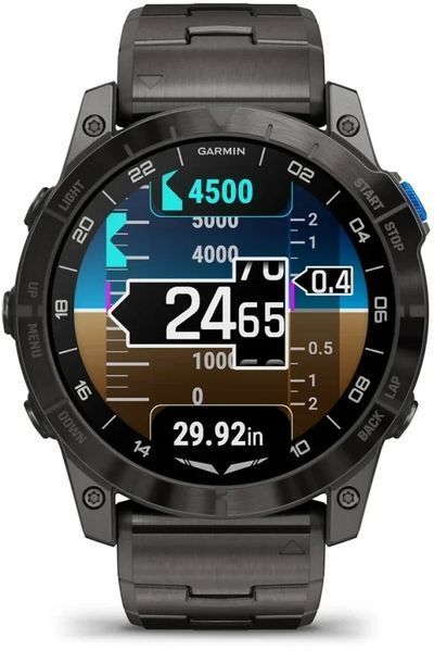 Смарт-часы Garmin D2 Mach 1 Pro Aviator Smartwatch with Vented Titanium Bracelet 1230527 фото