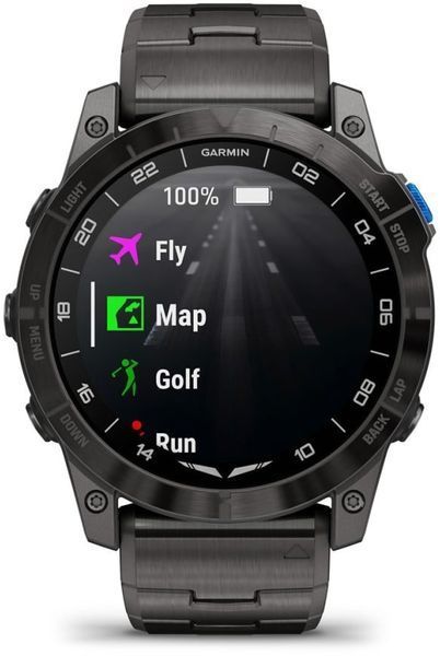 Смарт-часы Garmin D2 Mach 1 Pro Aviator Smartwatch with Vented Titanium Bracelet 1230527 фото
