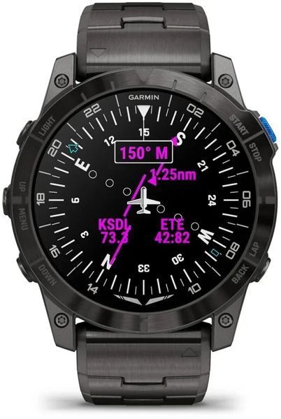 Смарт-часы Garmin D2 Mach 1 Pro Aviator Smartwatch with Vented Titanium Bracelet 1230527 фото