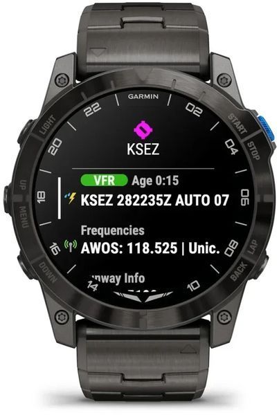 Смарт-часы Garmin D2 Mach 1 Pro Aviator Smartwatch with Vented Titanium Bracelet 1230527 фото