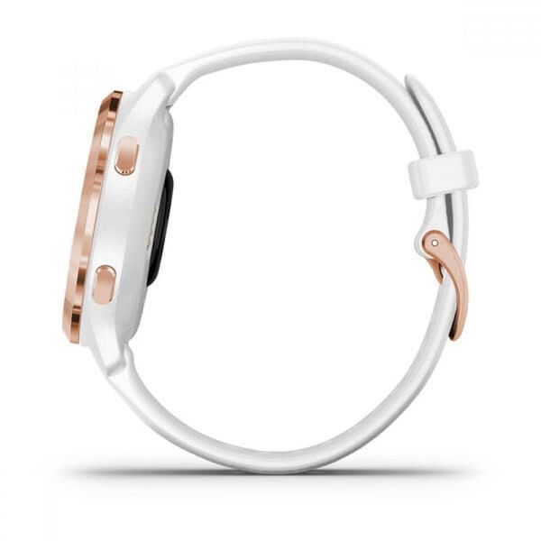 Смарт-годинник Garmin Venu 2S Rose Gold Stainless Steel Bezel with White Case and Silicone Band 851316 фото