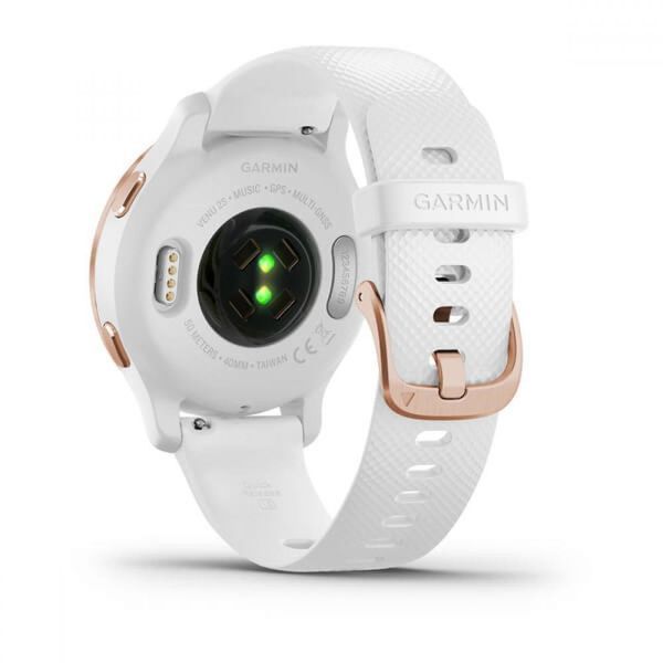 Смарт-годинник Garmin Venu 2S Rose Gold Stainless Steel Bezel with White Case and Silicone Band 851316 фото