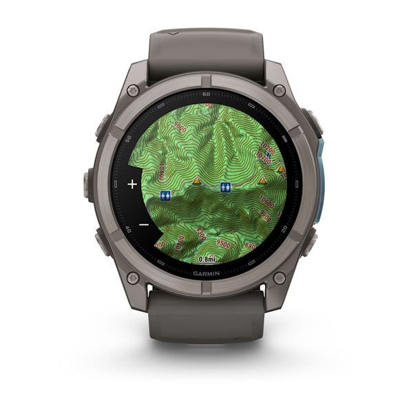Смарт-часы Garmin Fenix 9 51mm Titanium with Pebble Gray Silicone Band (010-04763-00/01) 1482127 фото