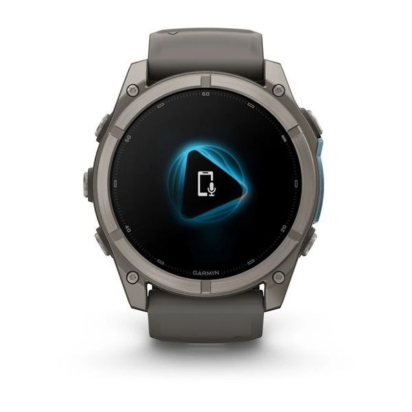 Смарт-часы Garmin Fenix 9 51mm Titanium with Pebble Gray Silicone Band (010-04763-00/01) 1482127 фото