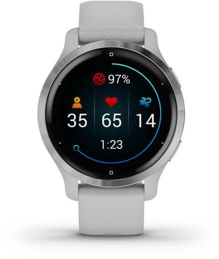 Смарт-часы Garmin Venu 2S Silver Stainless Steel Bezel with Mist Gray Case and Silicone Band 815718 фото