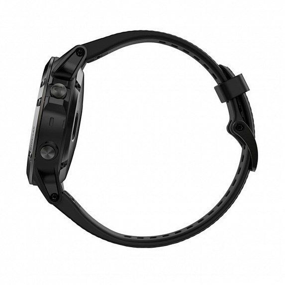 Смарт-годинник Garmin Fenix ​​5 Sapphire Black with Black & Yellow Silicon Bands 550098 фото