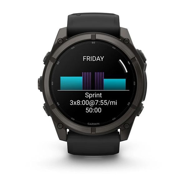 Смарт-годинник Garmin Fenix 9 51mm Carbon Gray DLC Titanium with Black Silicone Band (010-04763-10/11) 1482128 фото