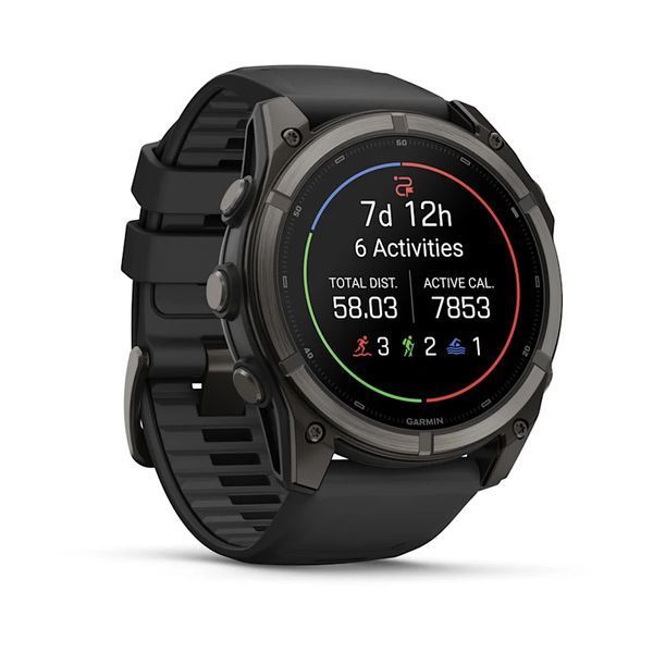 Смарт-годинник Garmin Fenix 9 51mm Carbon Gray DLC Titanium with Black Silicone Band (010-04763-10/11) 1482128 фото