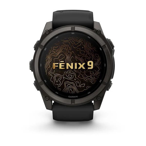 Смарт-годинник Garmin Fenix 9 51mm Carbon Gray DLC Titanium with Black Silicone Band (010-04763-10/11) 1482128 фото