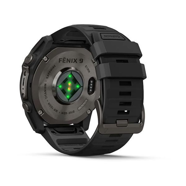 Смарт-годинник Garmin Fenix 9 51mm Carbon Gray DLC Titanium with Black Silicone Band (010-04763-10/11) 1482128 фото