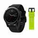 Смарт-годинник Garmin Fenix ​​5 Sapphire Black with Black & Yellow Silicon Bands 550098 фото 1