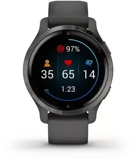 Смарт-часы Garmin Venu 2S Slate Stainless Steel Bezel with Graphite Case and Silicone Band 815717 фото