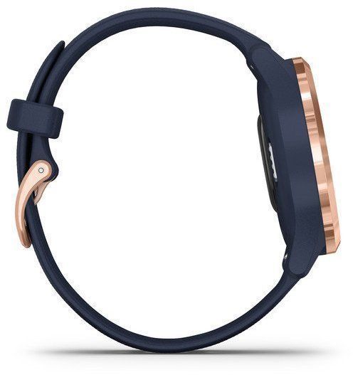 Смарт-часы Garmin Vivomove 3s Rose Gold Stainless Steel Bezel w. Navy and Silicone B. 835296 фото