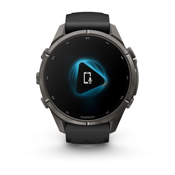 Смарт-годинник Garmin Fenix 9 Pro 43mm Carbon Gray DLC Titanium with Black Silicone Band (010-04335-15/16) 1482129 фото