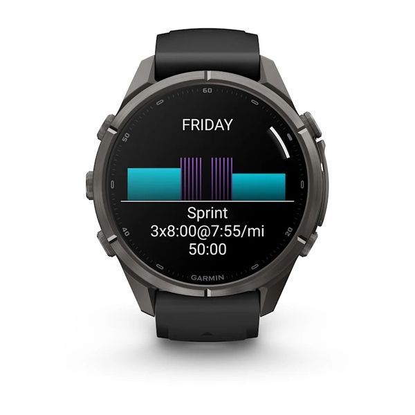 Смарт-годинник Garmin Fenix 9 Pro 43mm Carbon Gray DLC Titanium with Black Silicone Band (010-04335-15/16) 1482129 фото