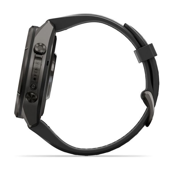 Смарт-годинник Garmin Fenix 9 Pro 43mm Carbon Gray DLC Titanium with Black Silicone Band (010-04335-15/16) 1482129 фото