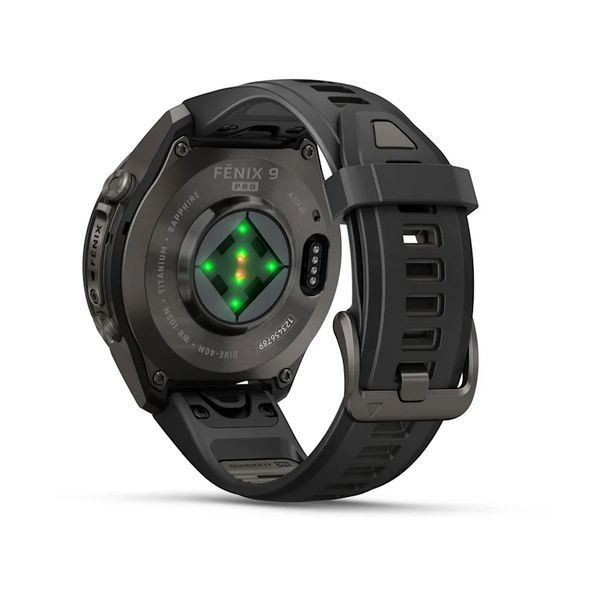 Смарт-годинник Garmin Fenix 9 Pro 43mm Carbon Gray DLC Titanium with Black Silicone Band (010-04335-15/16) 1482129 фото