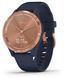 Смарт-часы Garmin Vivomove 3s Rose Gold Stainless Steel Bezel w. Navy and Silicone B. 835296 фото 1
