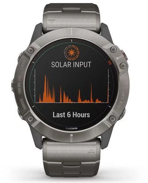 Смарт-годинник Garmin Fenix ​​6X Pro Solar Titanium with Vented Titanium Bracelet 835289 фото