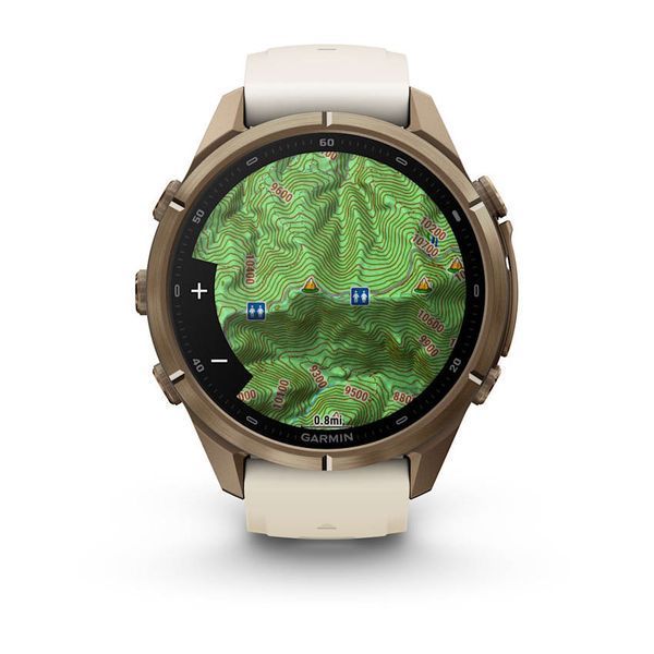 Смарт-часы Garmin Fenix 9 Pro 43mm Autumn Gold Titanium with Cream Silicone Band (010-04335-25/26) 1482130 фото