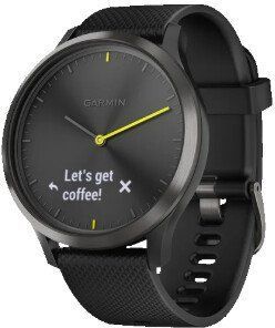 Смарт-годинник Garmin Vivomove HR Black Black Silicone Band Sport Large 688790 фото