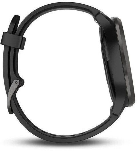 Смарт-часы Garmin Vivomove HR Black with Black Silicone Band Sport Large 688790 фото