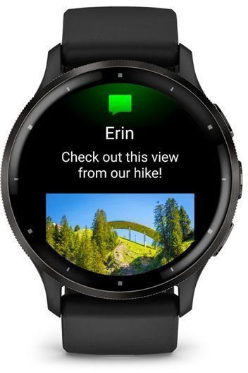 Смарт-часы Garmin Venu 3 Slate Stainless Steel Bezel with Black Case and Silicone Band 1171379 фото