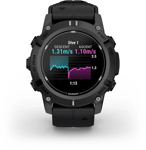 Смарт-годинник Garmin Descent G2 Black with Black Band 1418565 фото