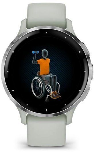 Смарт-часы Garmin Venu 3S Silver Stainless Steel Bezel with Sage Grey Case and Silicone Band 1171375 фото