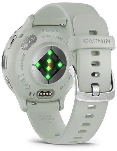 Смарт-часы Garmin Venu 3S Silver Stainless Steel Bezel with Sage Grey Case and Silicone Band 1171375 фото
