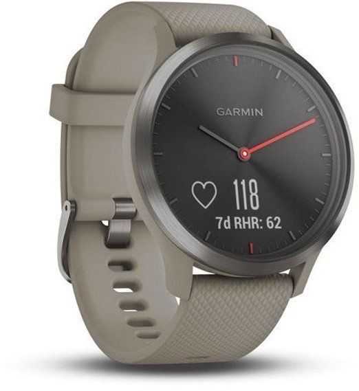 Смарт-годинник Garmin Vivomove HR Sport Black with Sandstone Silicone Band One-size 816434 фото