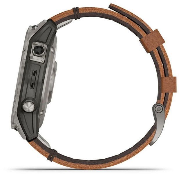 Смарт-часы Garmin Fenix 7 Pro Sapphire Solar Titanium with Chestnut Leather Band 1118665 фото